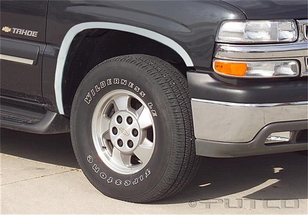 Stainless Steel Fender Trim-Chevrolet Tahoe - Full (4 Pcs). Stainless Steel Fender Trim-GMC Yukon - Full (4 Pcs).