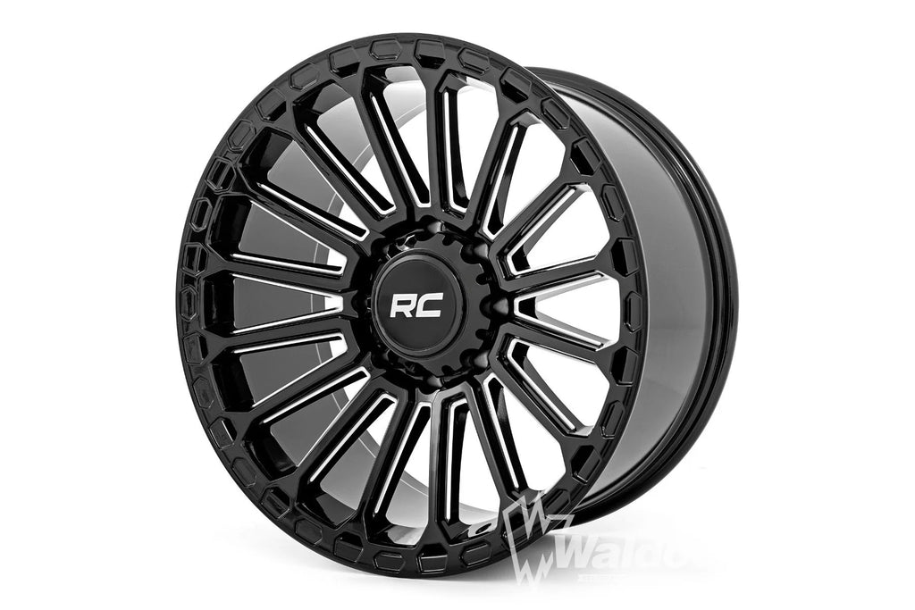 Rough Country 97 Series Wheel | One-Piece | Gloss Black | 17x9 | 6x5.5 | -12mm