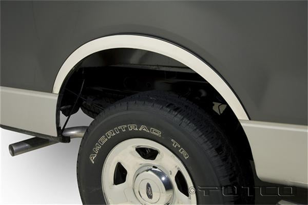Stainless Steel Fender Trim-Ford F-150 Reg Cab/Ex Cab/Super Crew (straight bed, w/o factory flares) (except Heritage) - Half
