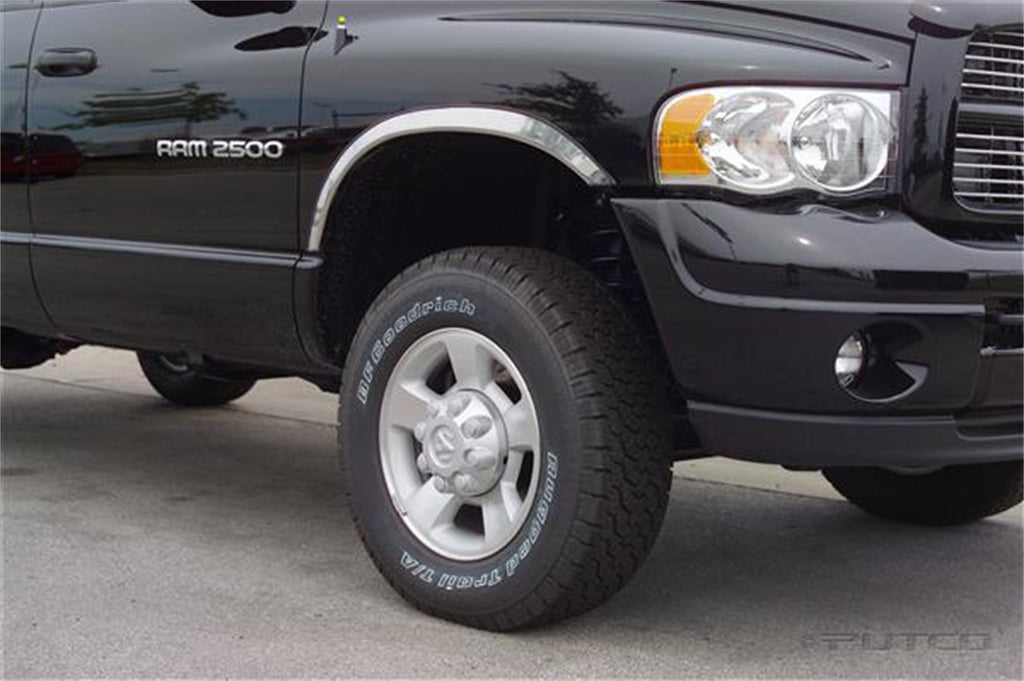 Stainless Steel Fender Trim-RAM 1500 - Half Stainless Steel Fender Trim-RAM 2500/3500 - Half