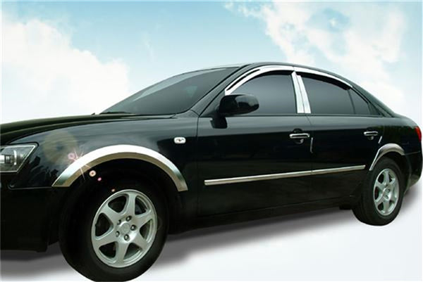 Window Trim Accents-Jeep Wrangler - 4 dr - Stainless Steel