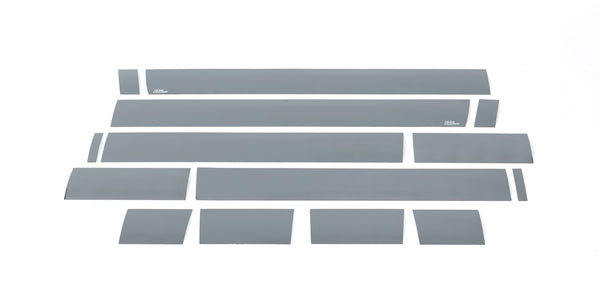 Black Platinum Rocker Panels  -Chevrolet Silverado Crew Cab 6.5ft Standard Box - 6" wide - 14 pcs Black Platinum Rocker Panels  -Chevrolet Silverado Crew Cab HD 6.5ft Standard Box - 6" wide - 14 pcs