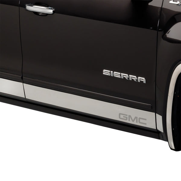 GM Stainless Steel Rocker Panels-GMC Sierra LD - Double Cab - 6.5" Bed - 10 pcs. - Rocker Panels