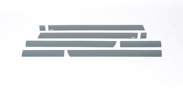 Black Platinum Rocker Panels  -Chevrolet Silverado HD - Crew Cab Dually (8 pcs)