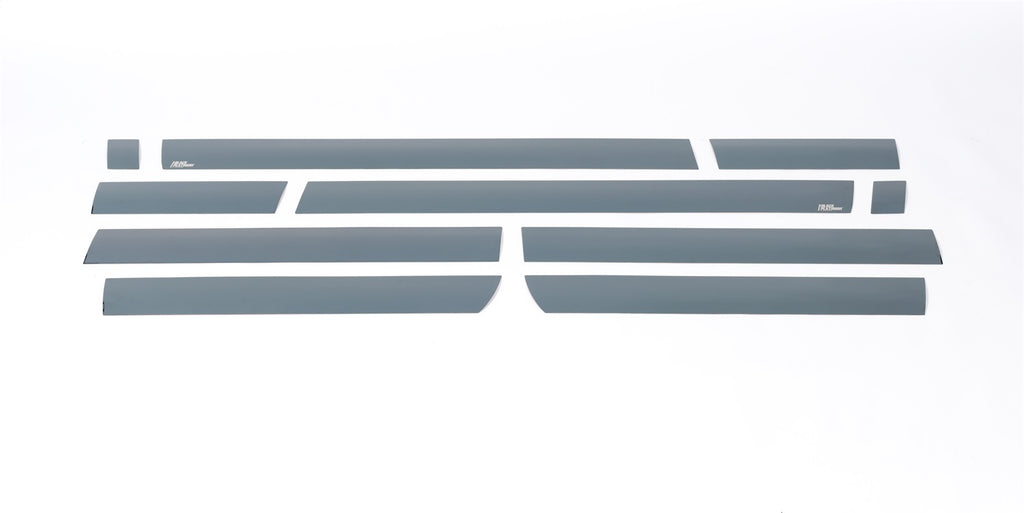 Black Platinum Rocker Panels  -Chevrolet Silverado HD - Double Cab - 8FT Long Box 10 pcs