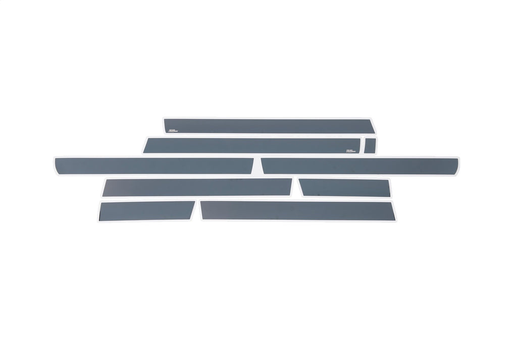 Black Platinum Rocker Panels  -GMC Sierra HD - Crew Cab 8FT Long Box (10 pcs)