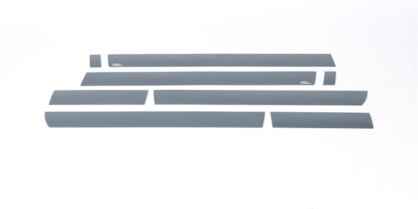 Black Platinum Rocker Panels  -GMC Sierra HD - Crew Cab Dually (8 pcs)