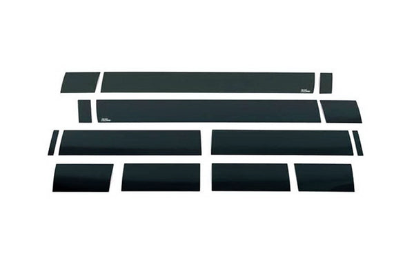 Black Platinum Rocker Panels  -Chevrolet Silverado LD / GMC Sierra LD - Regular Cab - 8ft Long Box