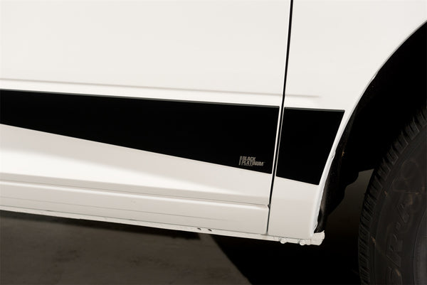 Black Platinum Rocker Panels  -RAM 1500 Crew Cab 5.7 Bed - 5.5" Wide - (W/O Factory flares) 12 pcs Black Platinum Rocker Panels  -RAM 2500/3500 Crew Cab 5.7 Bed - 5.5" Wide (W/O Factory flares) 12 pcs