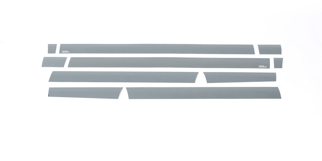 Black Platinum Rocker Panels  -Ford F-150 Reg Cab 8ft Long Box (4.25" tall, 10 Pieces)