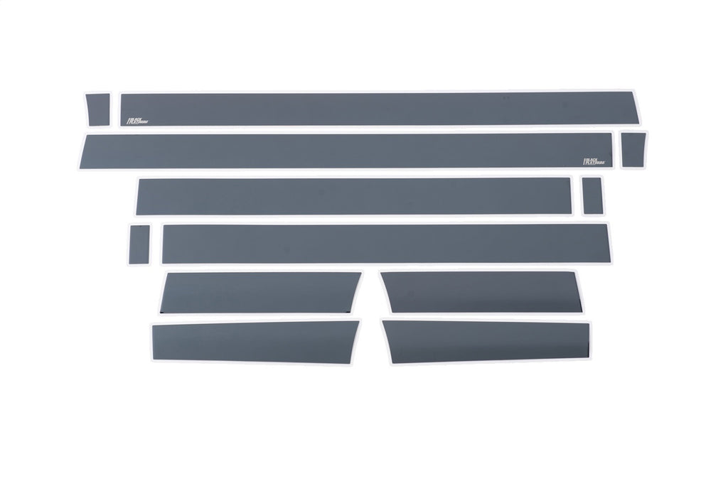 Black Platinum Rocker Panels  -Ford F-150 Super Crew 6.5 ft Short Box (4.25" tall, 12 Pieces)