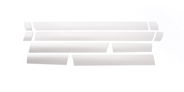 Stainless Steel Rocker Panels-Ford Super Duty - Reg Cab 8 ft Long Box - 10 pcs, 6.25 Inches Wide.