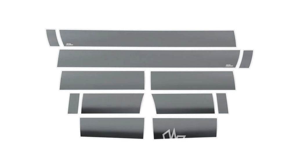 Black Platinum Rocker Panels  -Ford Super Duty - Super Cab 6.5FT Short Box (10 pcs, 6.25 Inches Wide)