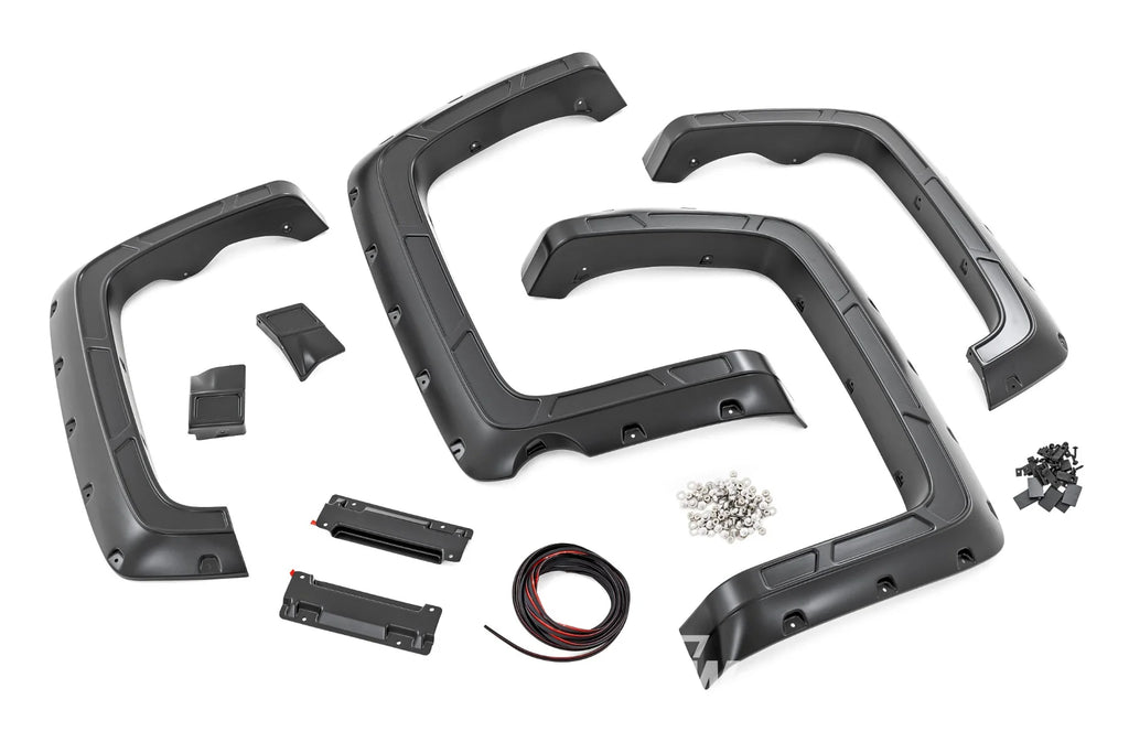 Fender Flares | Defender | 5'9" Bed | GAZ Summit White | Chevy Silverado 1500 (14-18 & Classic)