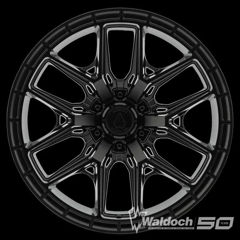 22X10 ARENA BATTLE FLAT BLACK -18ET 6x135