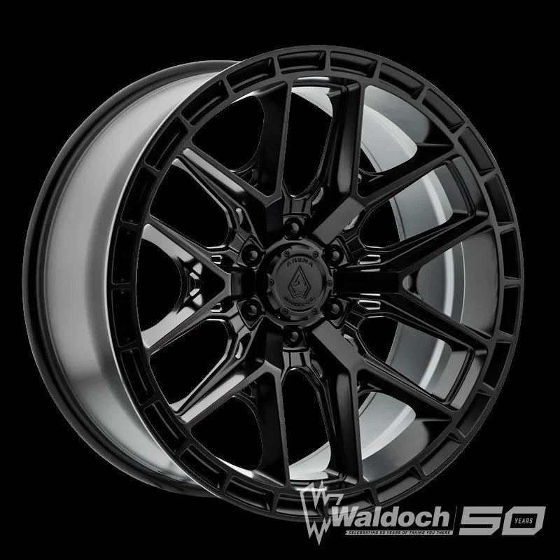 22X10 ARENA BATTLE FLAT BLACK -18ET 6x135