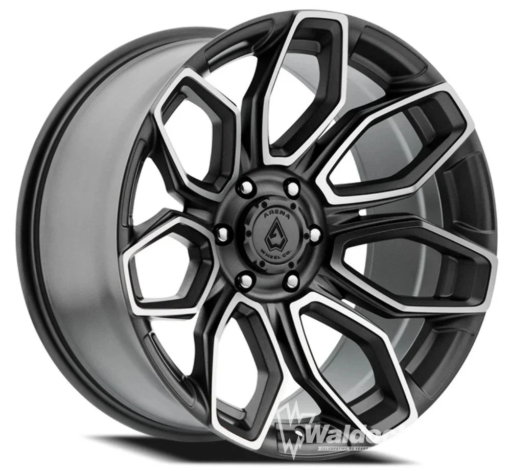 - ARENA COBRA 22X10 6x139.7 -18 4.76 106.1 - TEXTURE GUN METAL MACHINE CLEAR COAT