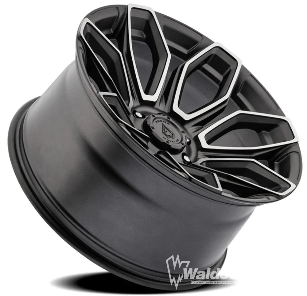 - ARENA COBRA 22X10 6x139.7 -18 4.76 106.1 - TEXTURE GUN METAL MACHINE CLEAR COAT