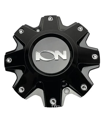 W141 - WHEEL CENTER SECTION ONLY - BLACK WITH WALDOCH W CHROME LOGO