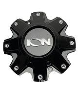 W141 - WHEEL CENTER SECTION ONLY - BLACK WITH WALDOCH W CHROME LOGO