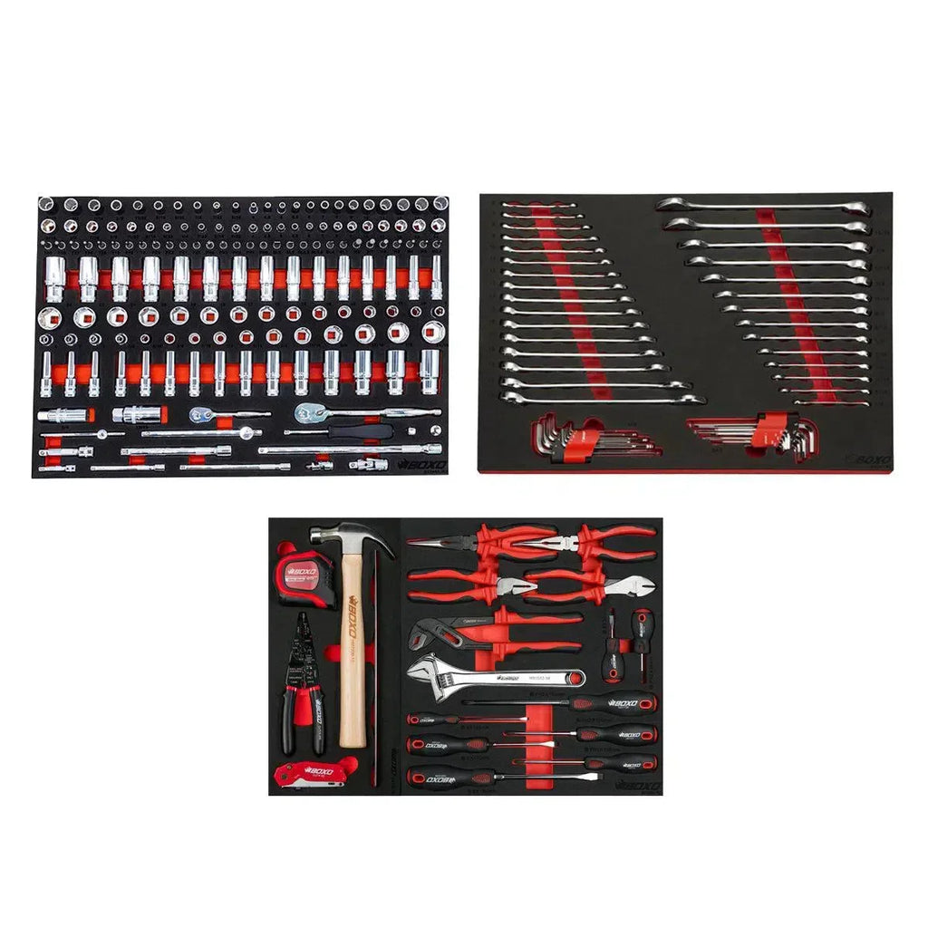 Metric and SAE Master Tool Set | Starter, 222-Pieces Boxo USA - BXE005C-R2