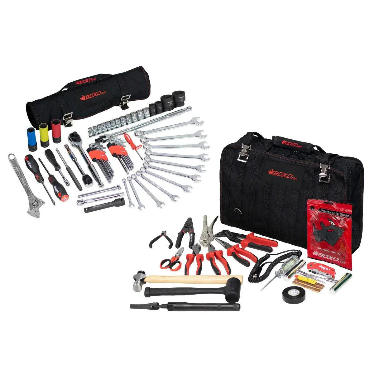 Off-Road Bag | 80-Piece Off-Road Tool Bag and Tool Roll - Boxo USA - PA916C