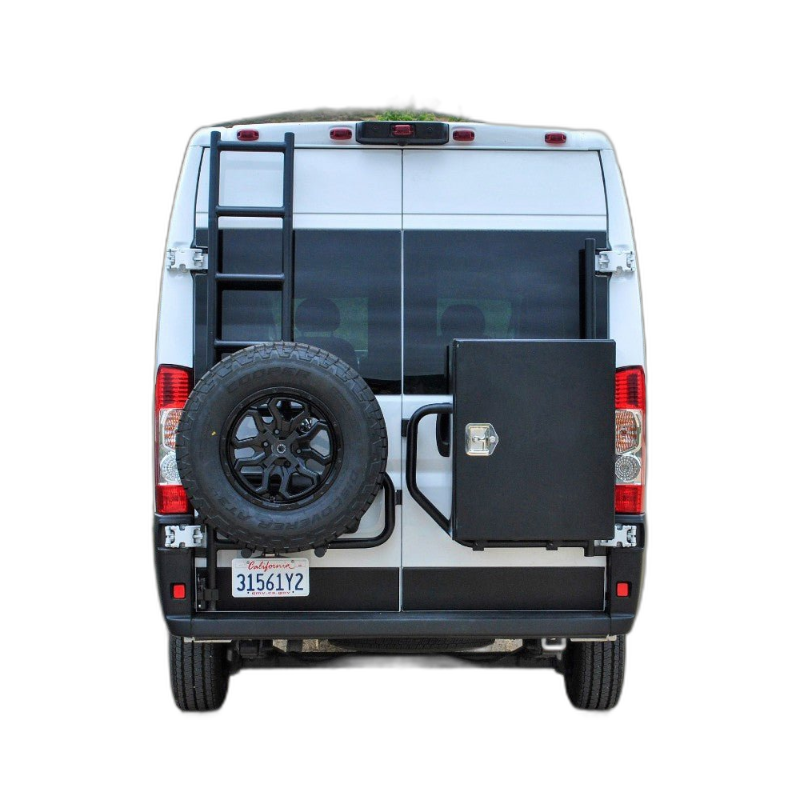 PROMASTER REAR DOOR LADDER/WITH TIRE BOX MOUNT - 210569-FS