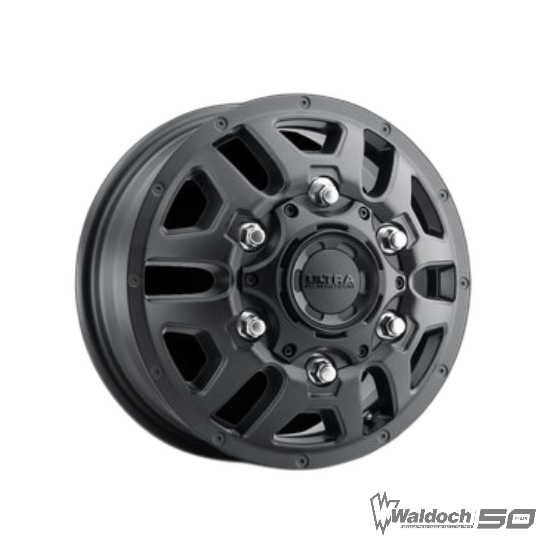 FORD TRANSIT SATIN ALL BLACK 16X6 +84 OFFSET - DUALLY FRONT WHEEL - 003-6668FSB
