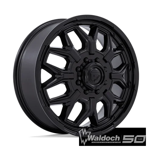 FLUX DRW 22X8.25 8X6.5 +104 BLK-OUT (DF)
