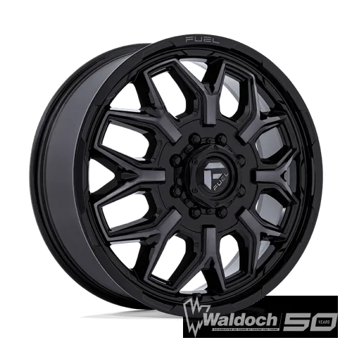 FLUX DRW 22X8.25 8X6.5 +104 GBLK-GY (DF)