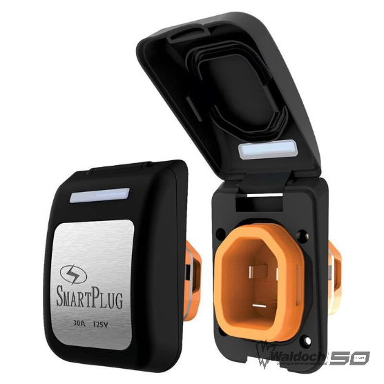 SMARTPLUG SYSTEM - 30 Amp - Black Non-Metallic Inlet Assembly - BM30PB