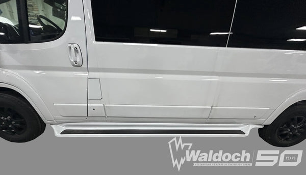 PROMASTER 159" FIBERGLASS RUNNING BOARDS WITH MOUNTING HARDWARE