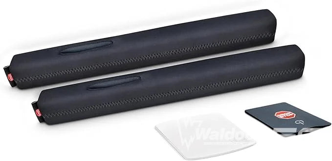 Drop Stop - The Original Patented Car Seat Gap Filler  -  Slide Free Pad and Light