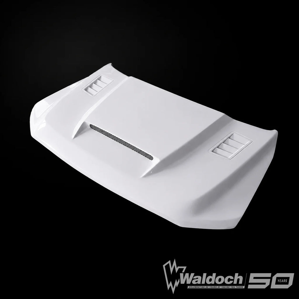 FORD F150 2025 SSK STYLE FUNCTIONAL HEAT EXTRACTION RAM AIR FIBERGLASS HOOD