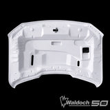 FORD F150 2025 SSK STYLE FUNCTIONAL HEAT EXTRACTION RAM AIR FIBERGLASS HOOD