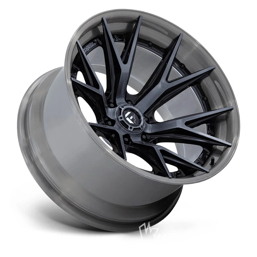FUEL CATALYST - GLOSS BLACK BRUSHED DARK TINT - 24X12 -44 (8X170)