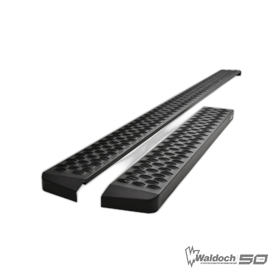 WALDOCH DRIVER AND PASSENGER AGGRESSIVE RUNNING BOARD 96" - 36", W/BRACKETS FORD TRANSIT FULL SIZE VAN(Excl.2022 -24 E-Transit) - PW02323101