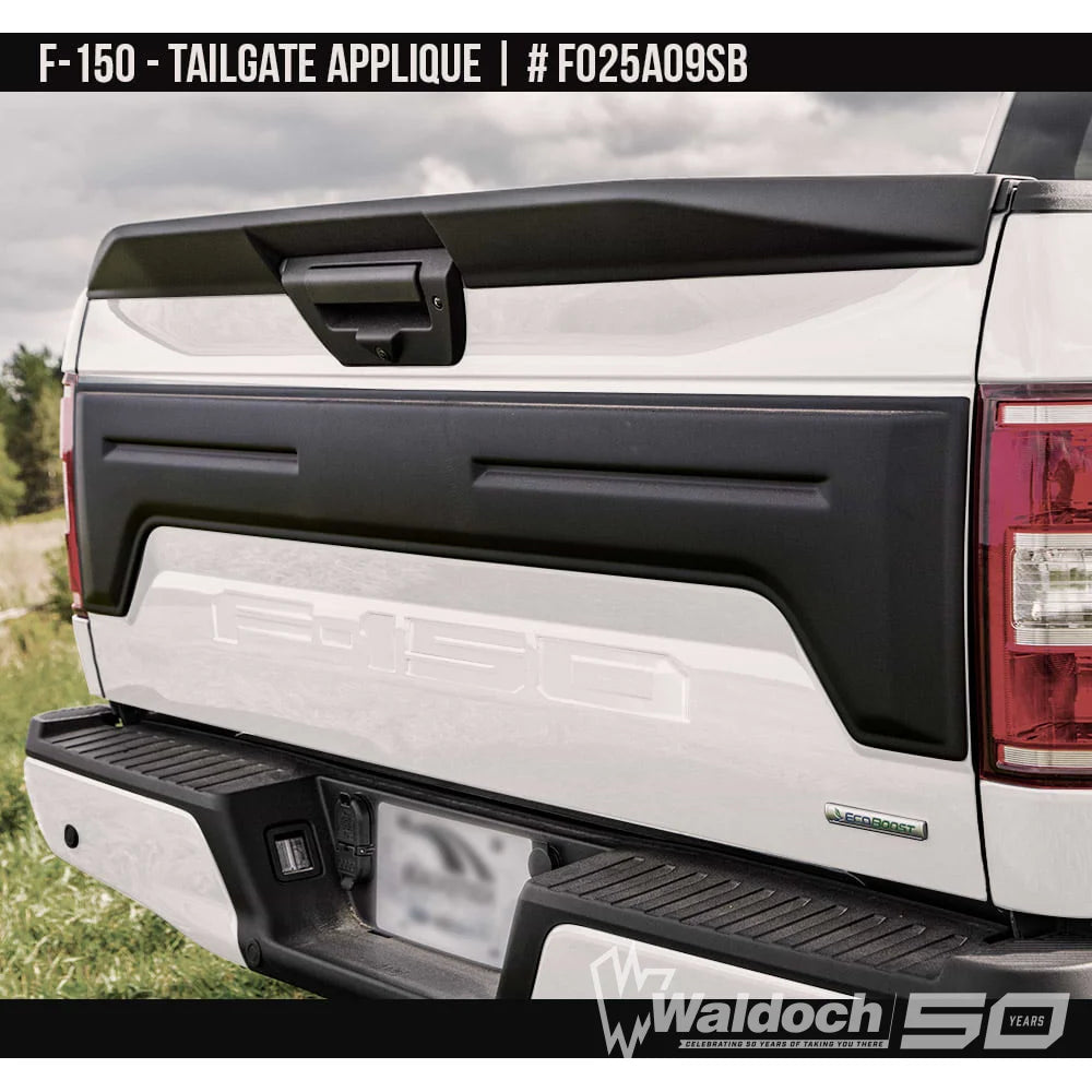 2018-2020 Ford F-150 Tailgate Appliqué  Painted  Satin Black Install Ready