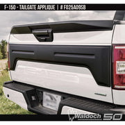 2018-2020 Ford F-150 Tailgate Appliqué  Painted  Satin Black Install Ready