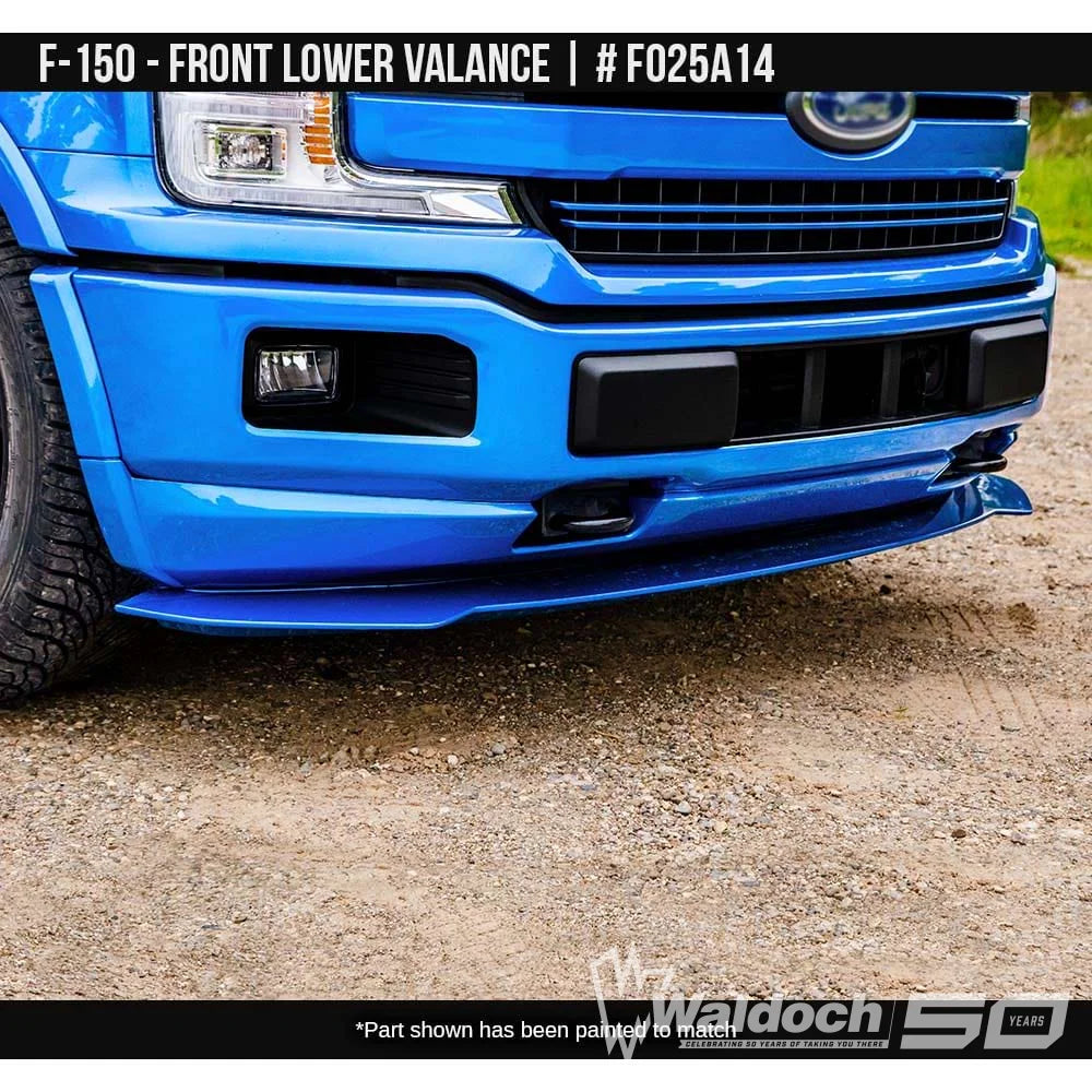 2018-2020 Ford F-150 Front Lower Valance   Painted  Satin Black Install Ready