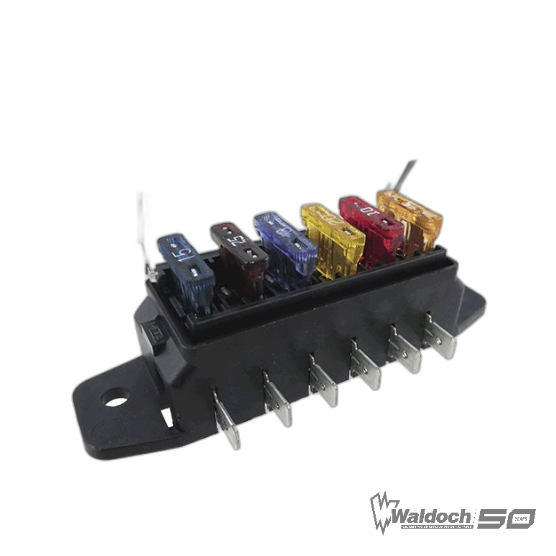 MTA Compact ATOF/ATC Fuse Block, 6 Fuses 47087 0300600