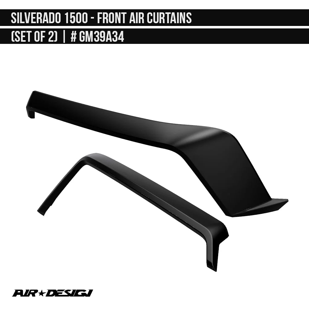 2019-2021 Chevrolet Silverado 1500 Front Spoiler  Gray Primer with lower areas in Satin Black Paint Ready