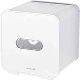 JOMOLA Pet Proof Toilet Paper Holder Adhesive Roll Toilet Paper Dispenser with Phone Shelf Wall Mounted Toilet Tissue Holder White (CABANA)