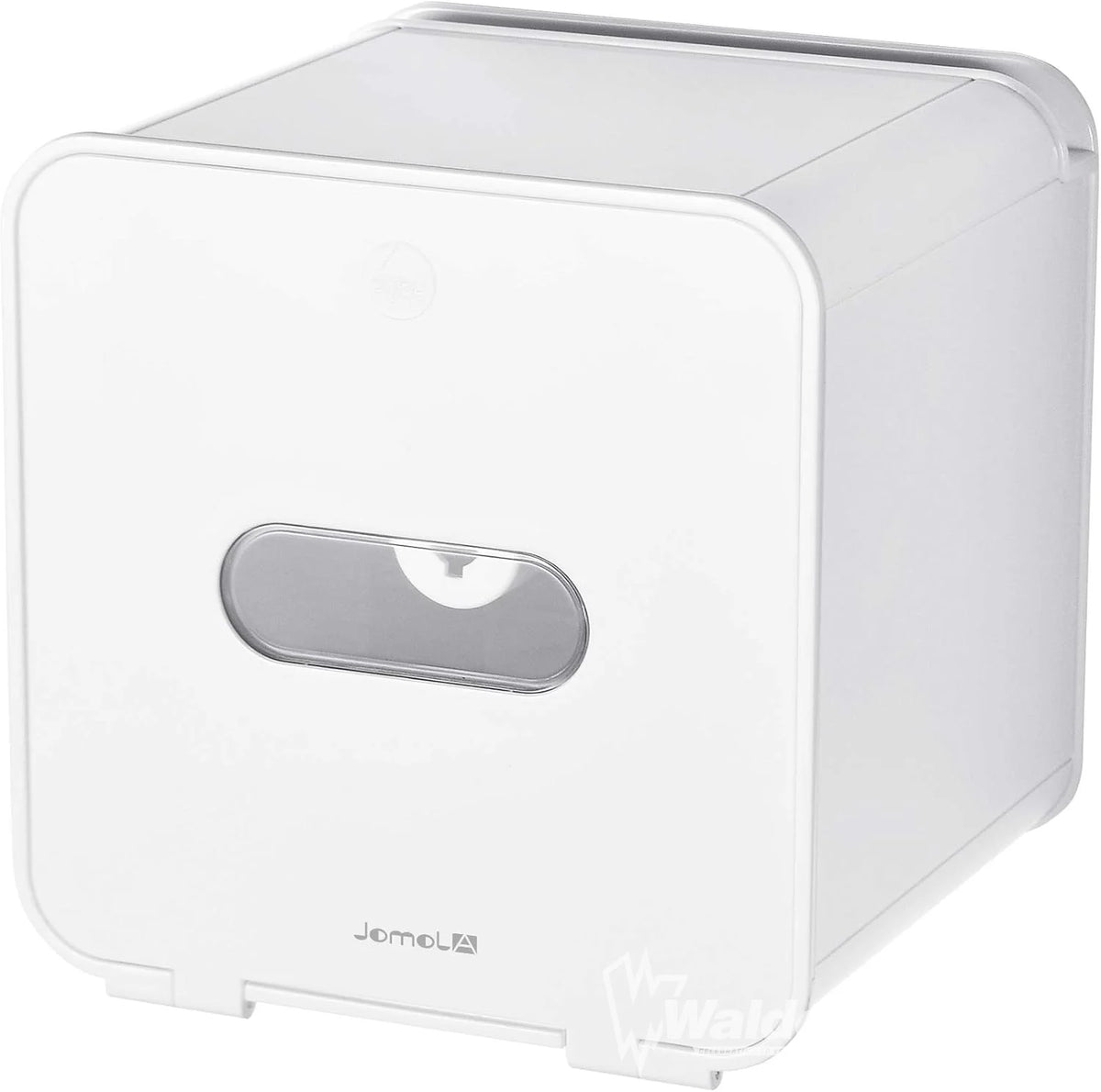 JOMOLA Pet Proof Toilet Paper Holder Adhesive Roll Toilet Paper Dispenser with Phone Shelf Wall Mounted Toilet Tissue Holder White (CABANA)