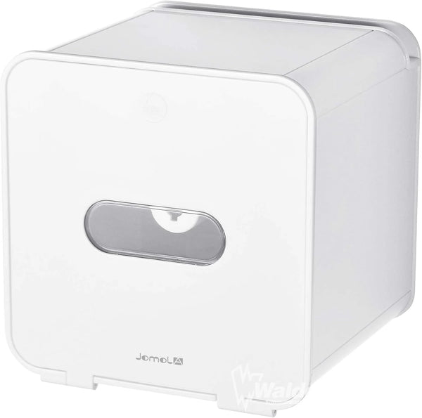 JOMOLA Pet Proof Toilet Paper Holder Adhesive Roll Toilet Paper Dispenser with Phone Shelf Wall Mounted Toilet Tissue Holder White (CABANA)