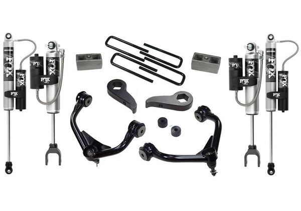 3" Lift Kit w/ FOX 2.0 Res Shocks - 11-18 (19 Leg/Lim) Silv/Sierra 2500HD/3500HD