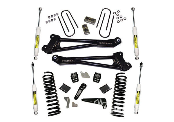4" Lift Kit - 13-18 Ram 3500 4WD - Diesel - Replacement Radius Arms w/ SL Shocks