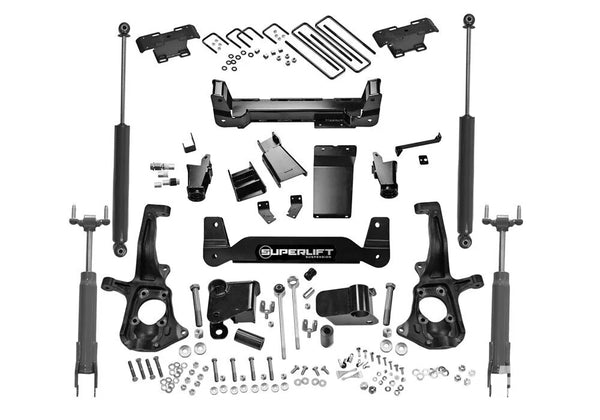 6" Lift Kit - 11-19 Silverado/Sierra 2500HD/3500HD 4WD - Knuckle Kit w/SL Shocks