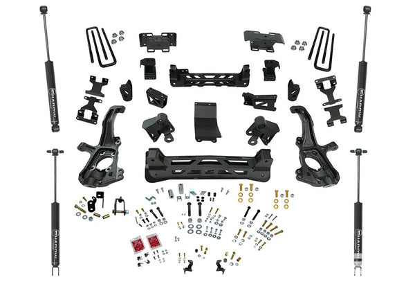 6" Lift Kit - 20-22 Silv/Sierra 2500/3500HD 4WD - Knuckle Kit w/ Shadow Shocks