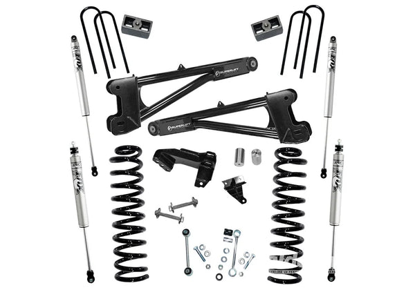 4" Lift Kit w/ FOX Shocks - 11-16 F250/350 4WD Diesel w/ Replacement Radius Arms
